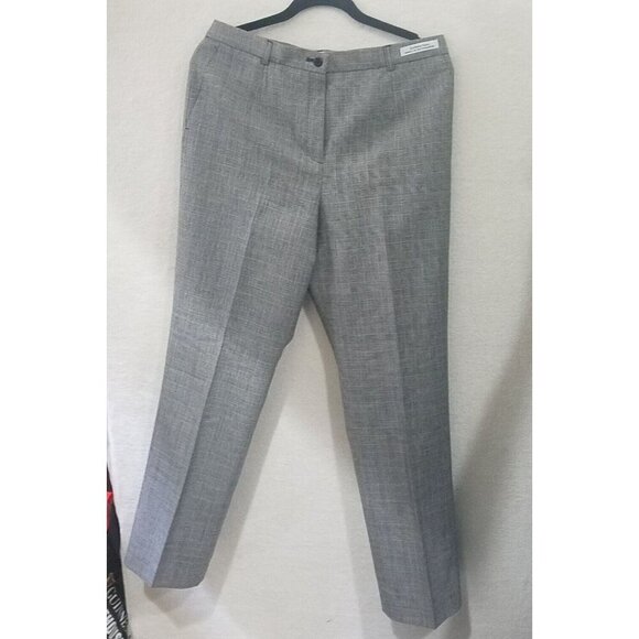 Vintage Pendleton Pants Women’s 12 lined Plaid Hound's-tooth Wool High Rise - Picture 1 of 11